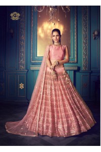  Sparkling Pink Color Soft New Designer Party Wear Lehenga Choli